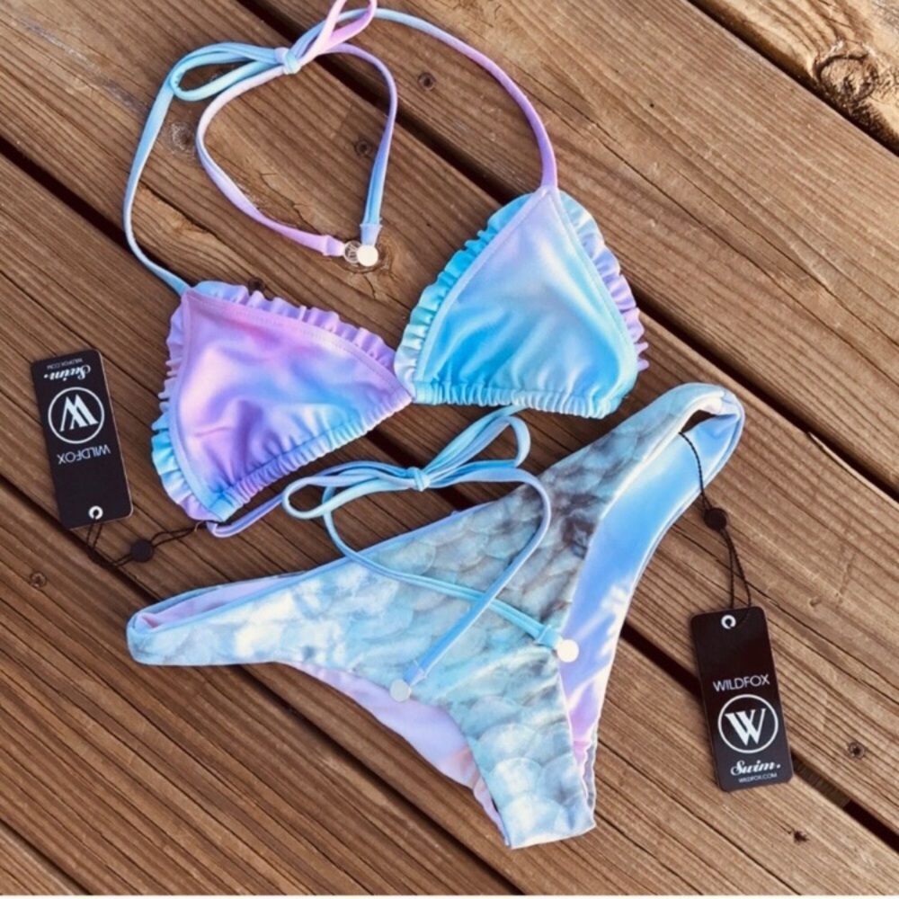 Wildfox Reversible//Scale Mermaid Bikini Set